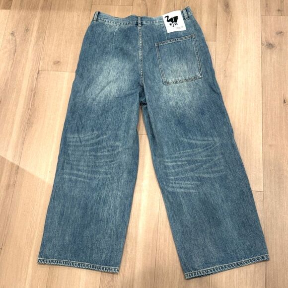 Free People x Sandrine Rose High Rise Wide Leg  Jeans - Size 31 NWT - Picture 3 of 6